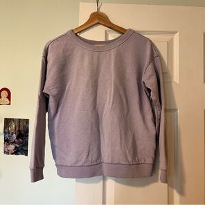 Jungmaven Laguna Cropped Sweatshirt in Mystic Lily